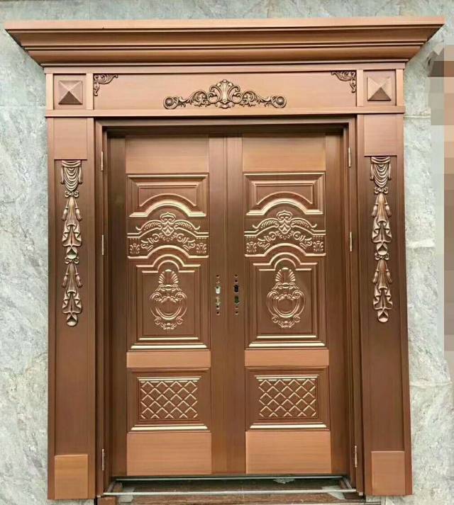 Steel copper door