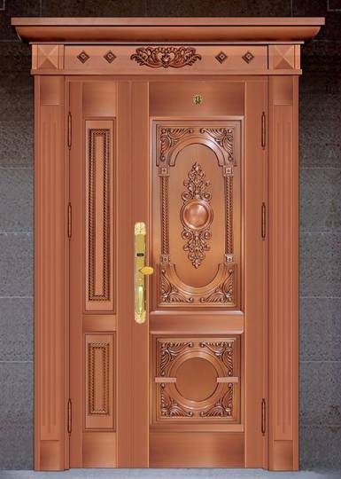 Steel copper door