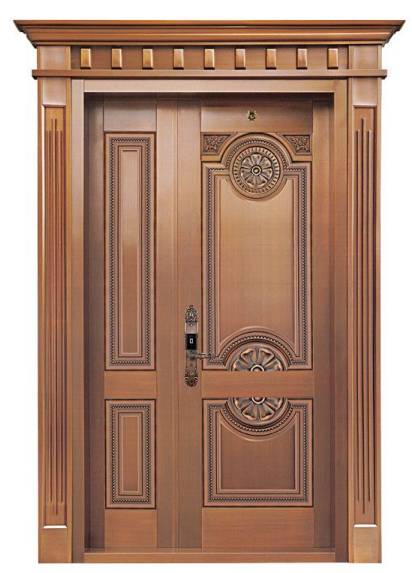 Steel copper door