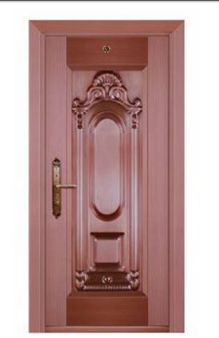 Luxury single open copper door